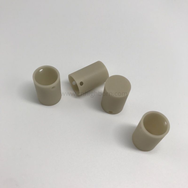 Creuset cylindrique en céramique de nitrure d'aluminium (AlN) à haute conductivité thermique