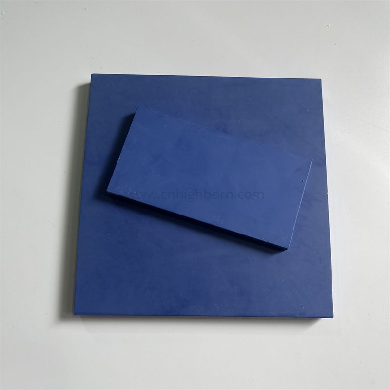 Plaque vierge en feuille bleue en céramique de zircone stabilisée à l'yttria