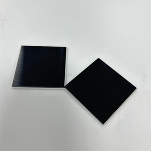 Substrat en céramique ZrO2 en zircone noire carrée de bonne qualité