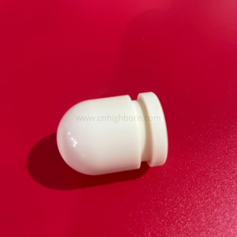Tête arrondie en céramique de zircone, goupille de positionnement, tête de pression en céramique
