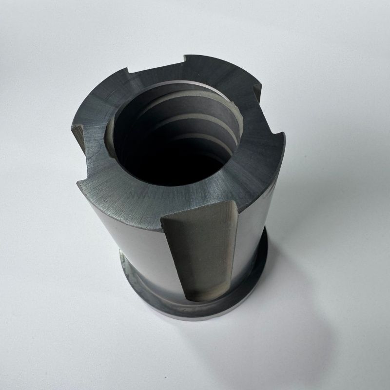 Bague en céramique résistante à l'usure encochée de carbure de silicium SIC