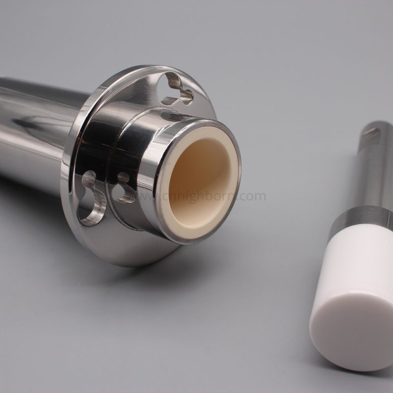 Pompe à liquide de remplissage en céramique de zircone personnalisée Zro2, 2 pièces 
