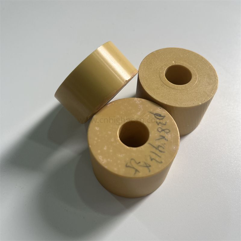 Bague en céramique de zircone jaune, anneau en céramique de zircone stabilisée au magnésium