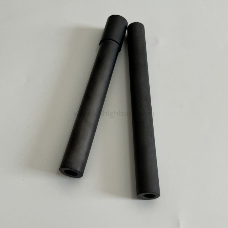 Tube en céramique de carbure de silicium manchon de thermocouple en céramique SiC
