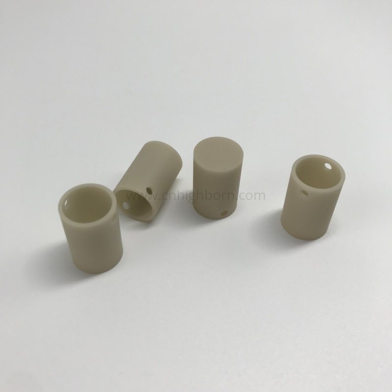 Creuset cylindrique en céramique de nitrure d'aluminium (AlN) à haute conductivité thermique