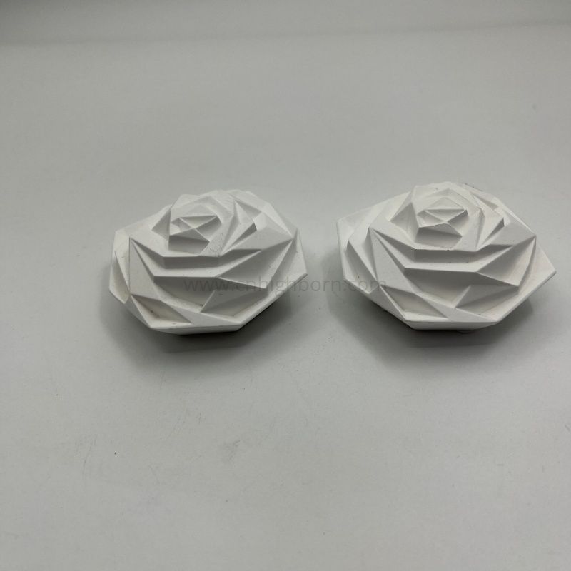 Pierre parfumée adaptée aux besoins du client de diffuseur d'arome en céramique de plâtre de forme de fleur
