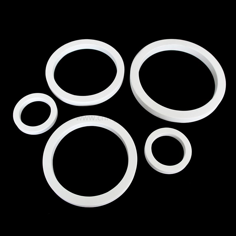 Pièces en céramique de garniture de l'anneau Al2o3 d'alumine d'isolation de la résistance à l'usure 95% 