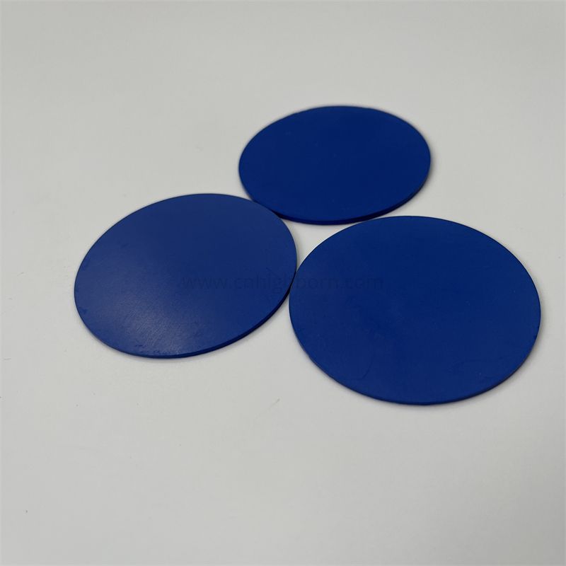 Plaque en céramique ZrO2 bleue à haute résistance stabilisée à l'yttria